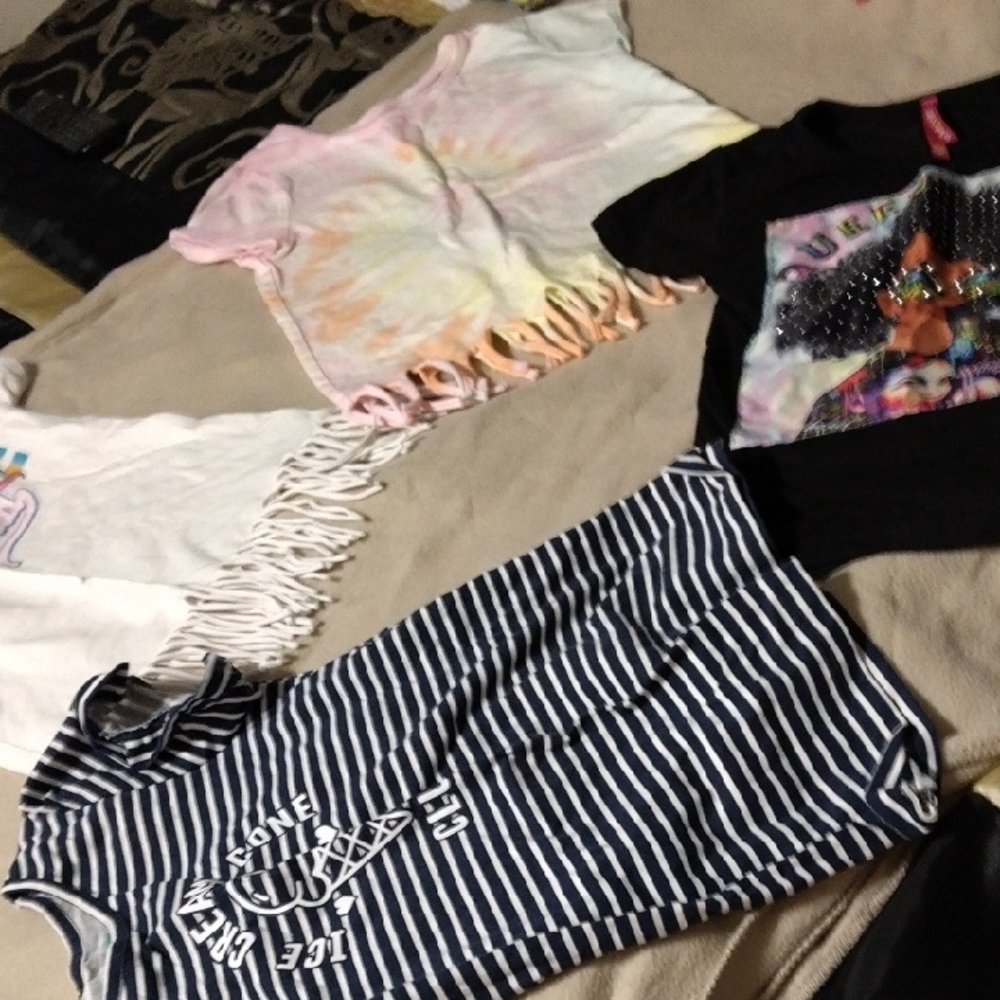 Striped Navy and White Top